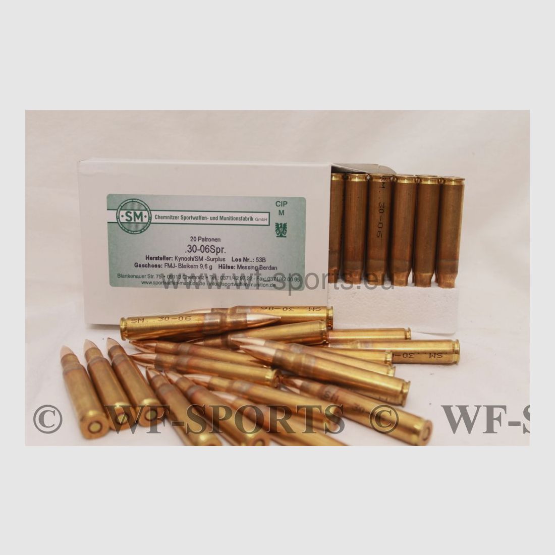 Surplus 30.06 Kynoch 20er 30.06