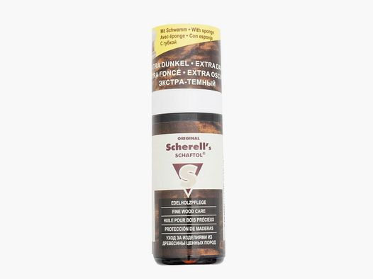Scherells Skæfteolie Extra Mørk 50ml Med Svamp