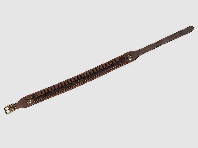 Cinturón para cartuchos de escopeta de cuero de búfalo + LODEN