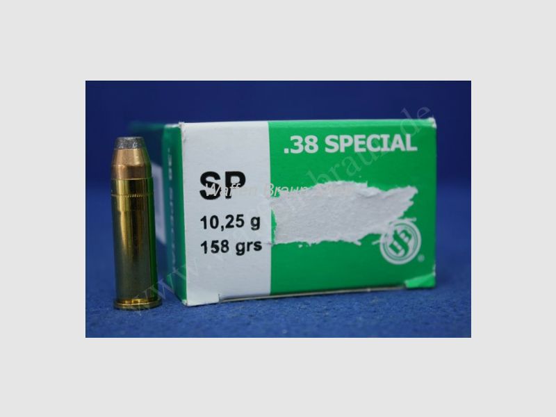 S+B .38Spec. SP NON-TOX 158grs. 50St