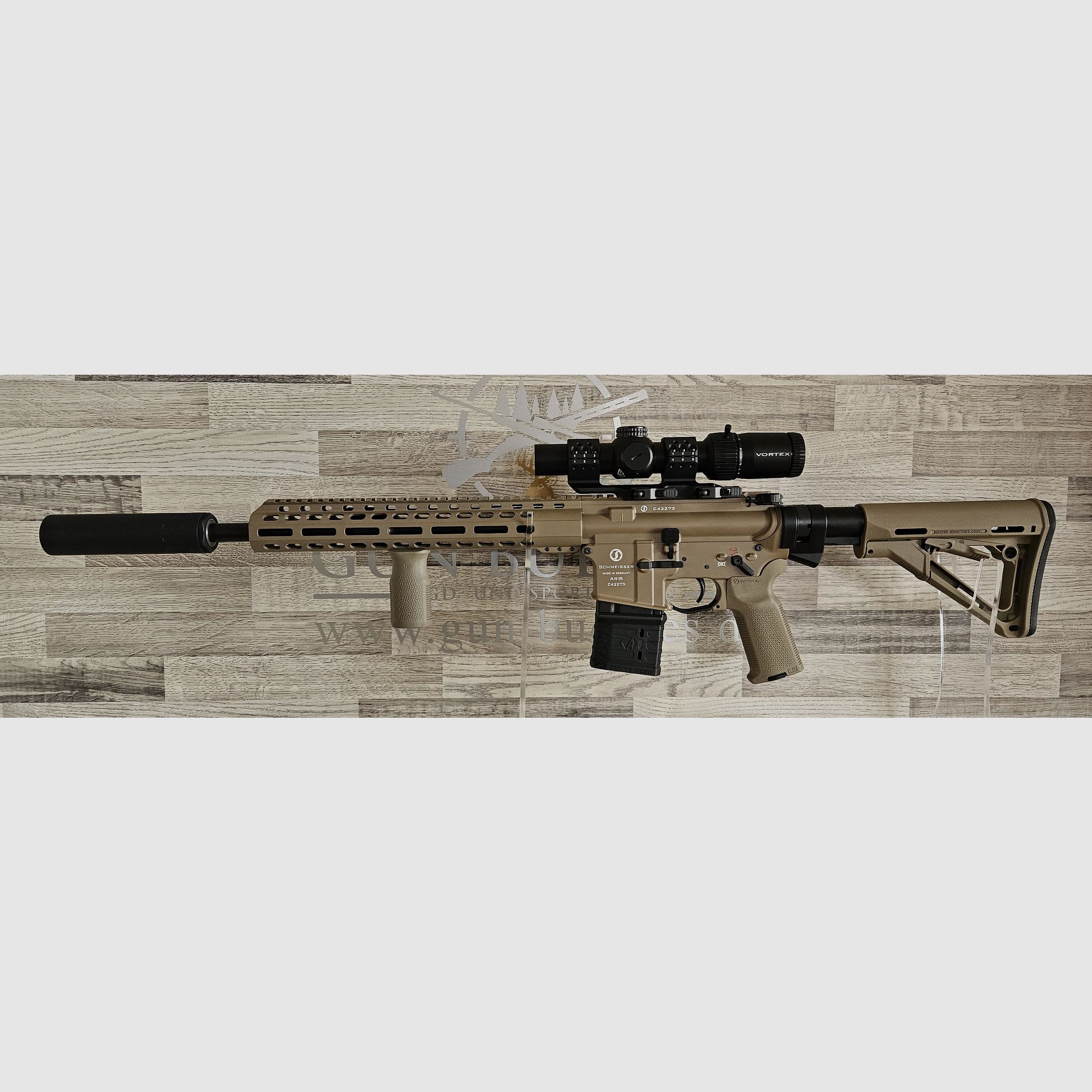 Schmeisser AR15 M4FL 14,5" FDE MAGPUL Kal. .223Rem - Compleetset - verzendkostenvrij - Nieuwe producten van de vakhandel