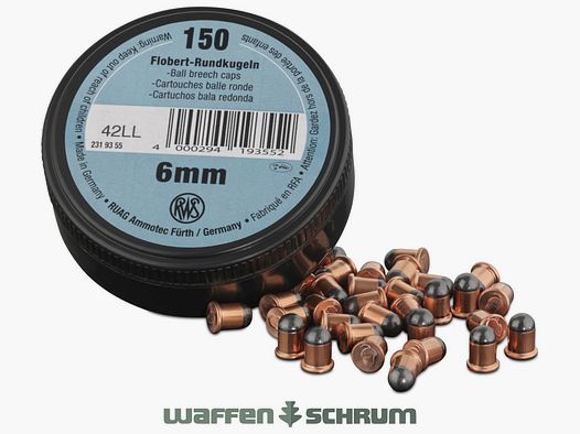 RWS Flobert Rundkugeln 6mm