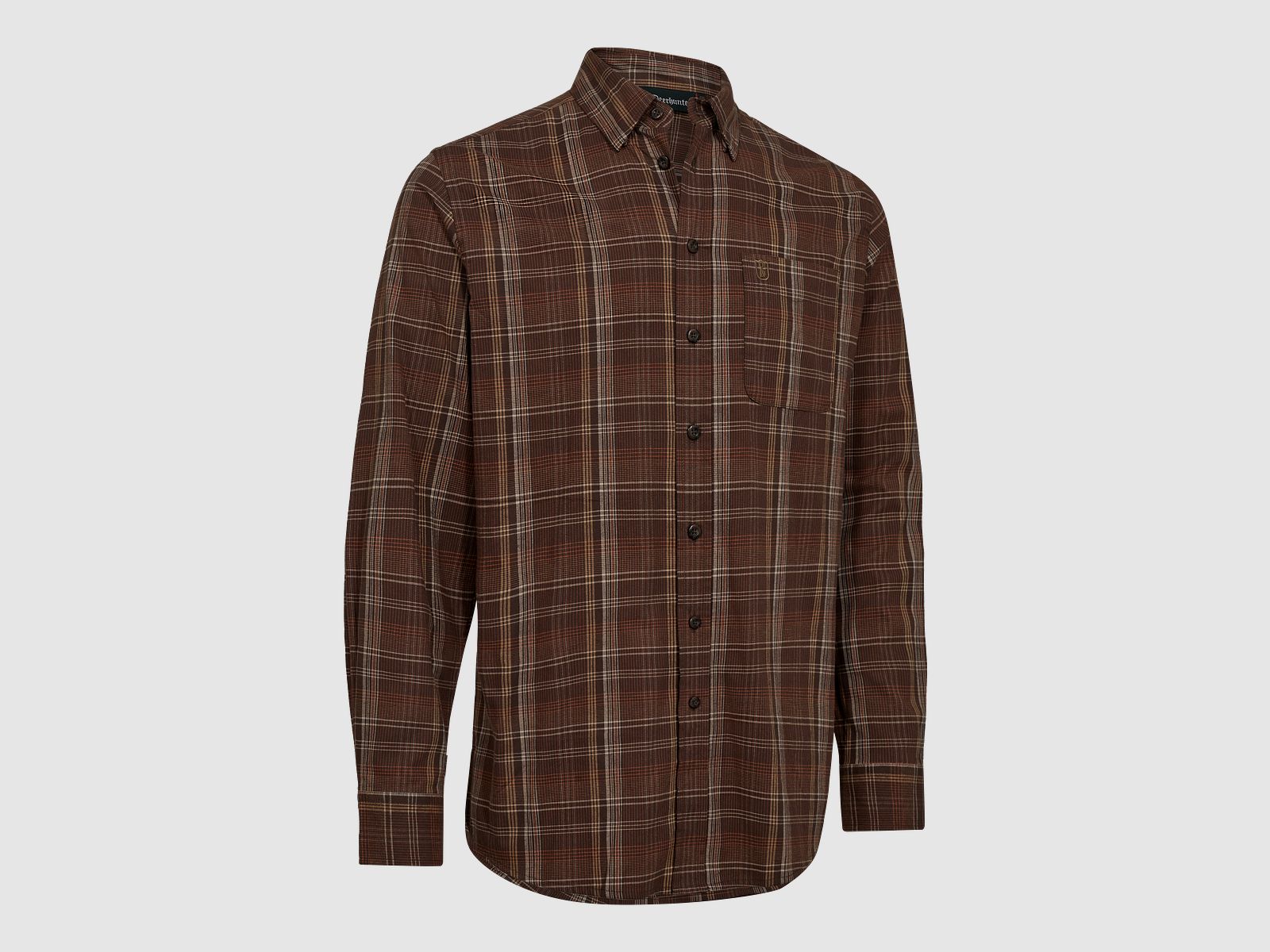 Ashton Shirt - Brown Check - Men's Size: 43/44