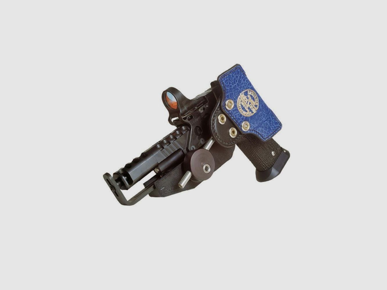 Wettkampfholster SPEED MACHINE IPSC 3D Edition Carbon-Linkshänder-5"-6" Colt 1911/Goverment,Para Ordnance,S&W,Taurus PT,Springfield,Remington,Sig Sauer,Dan Wesson,Kimber,Les Baer