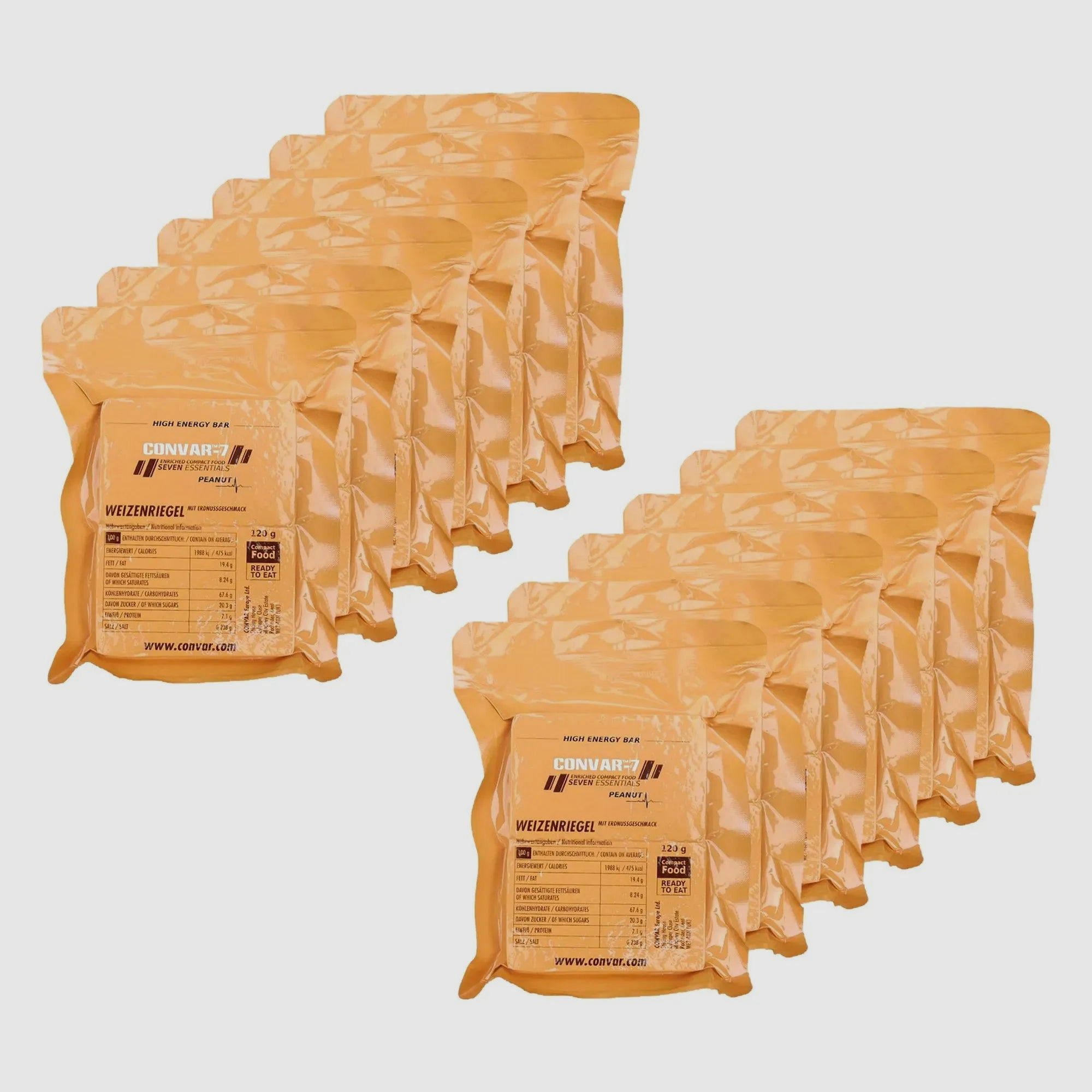 Convar-7 Riegel High Energy Bar Peanut 9er Pack