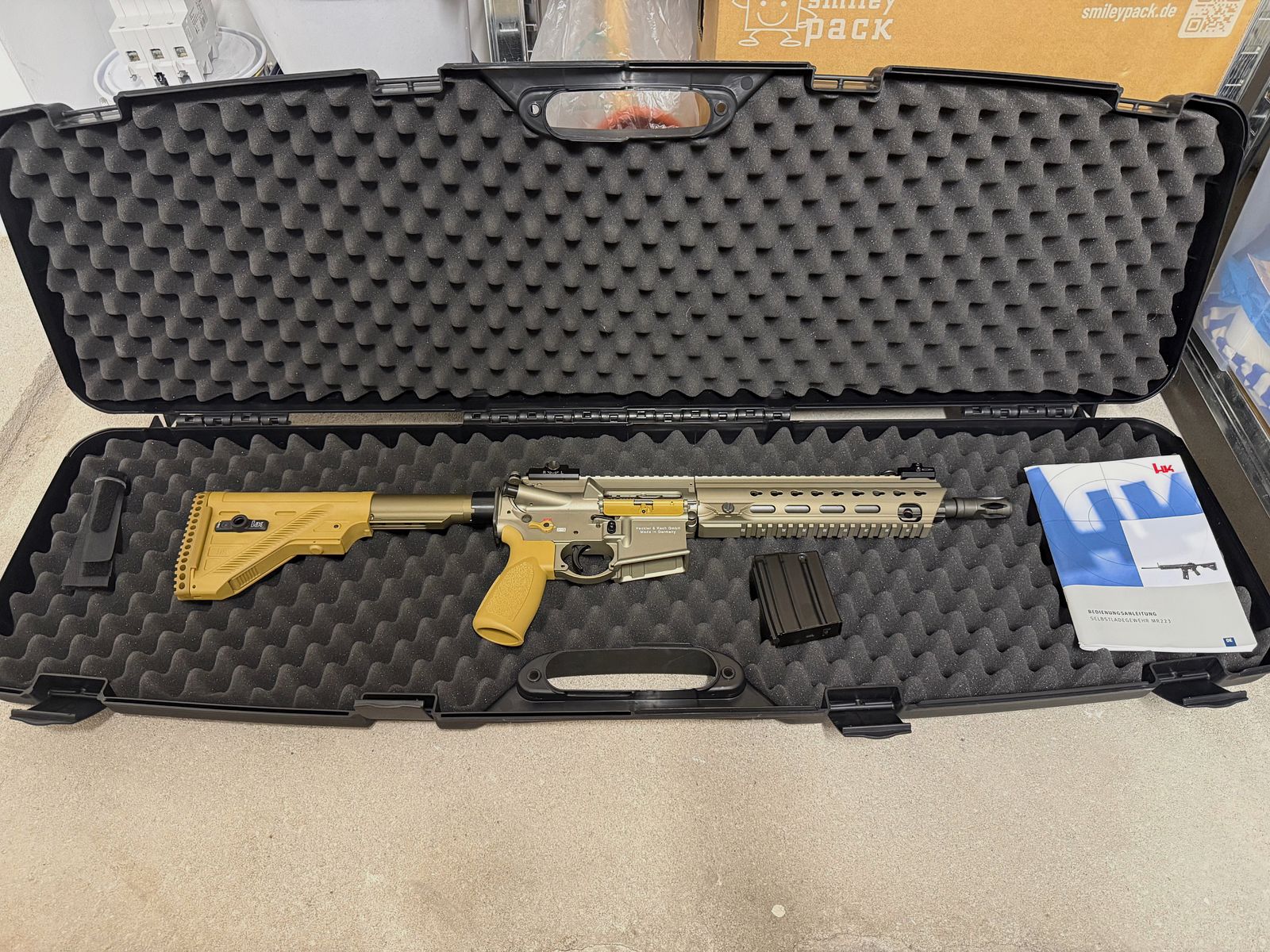 Heckler & Koch MR223A3 .233Rem 11" sand colored
