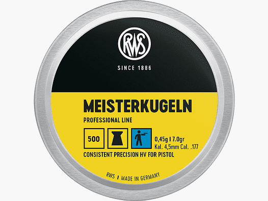 RWS Professional Line Meister HV Diabolo 4,5 mm Ø4,49 mm 0,45 g 500er