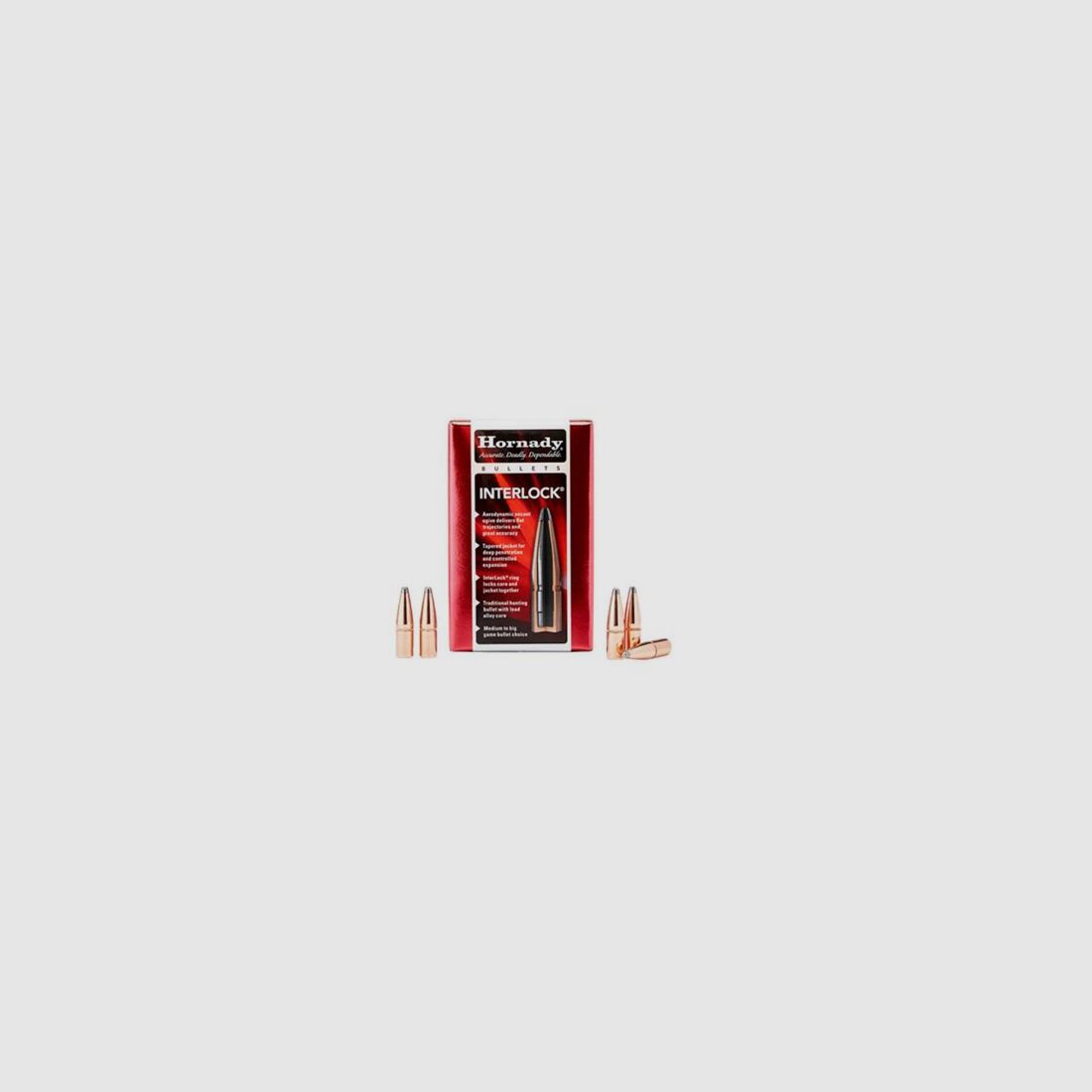 Hornady Geschoss 30 Cal .308 170gr FP InterLock (100)