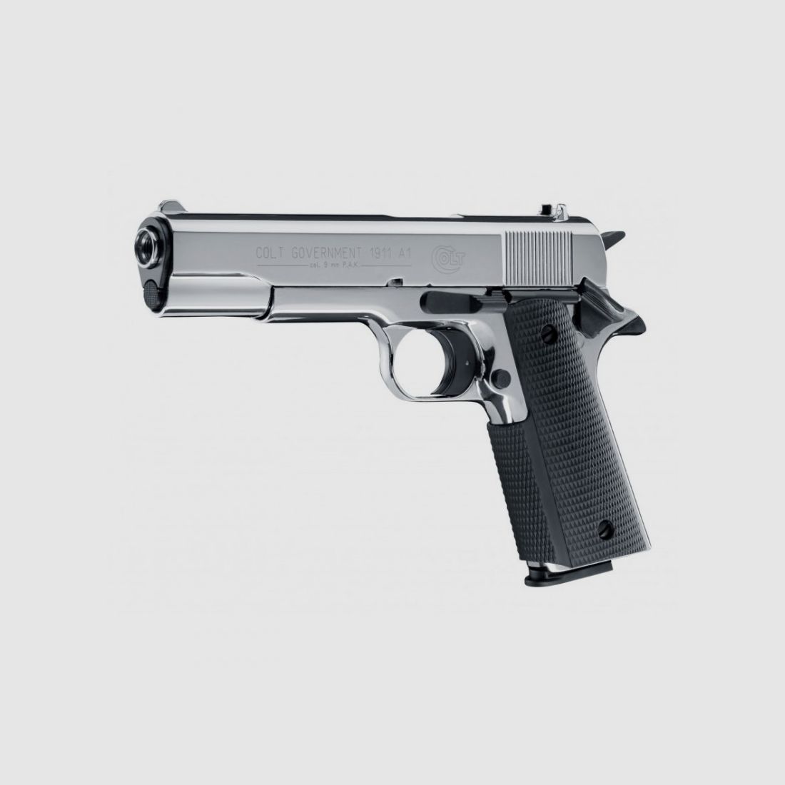 Pistolet Colt Government 1911 A1 cal 9mm PAK - Chrome, image 2 sur 3