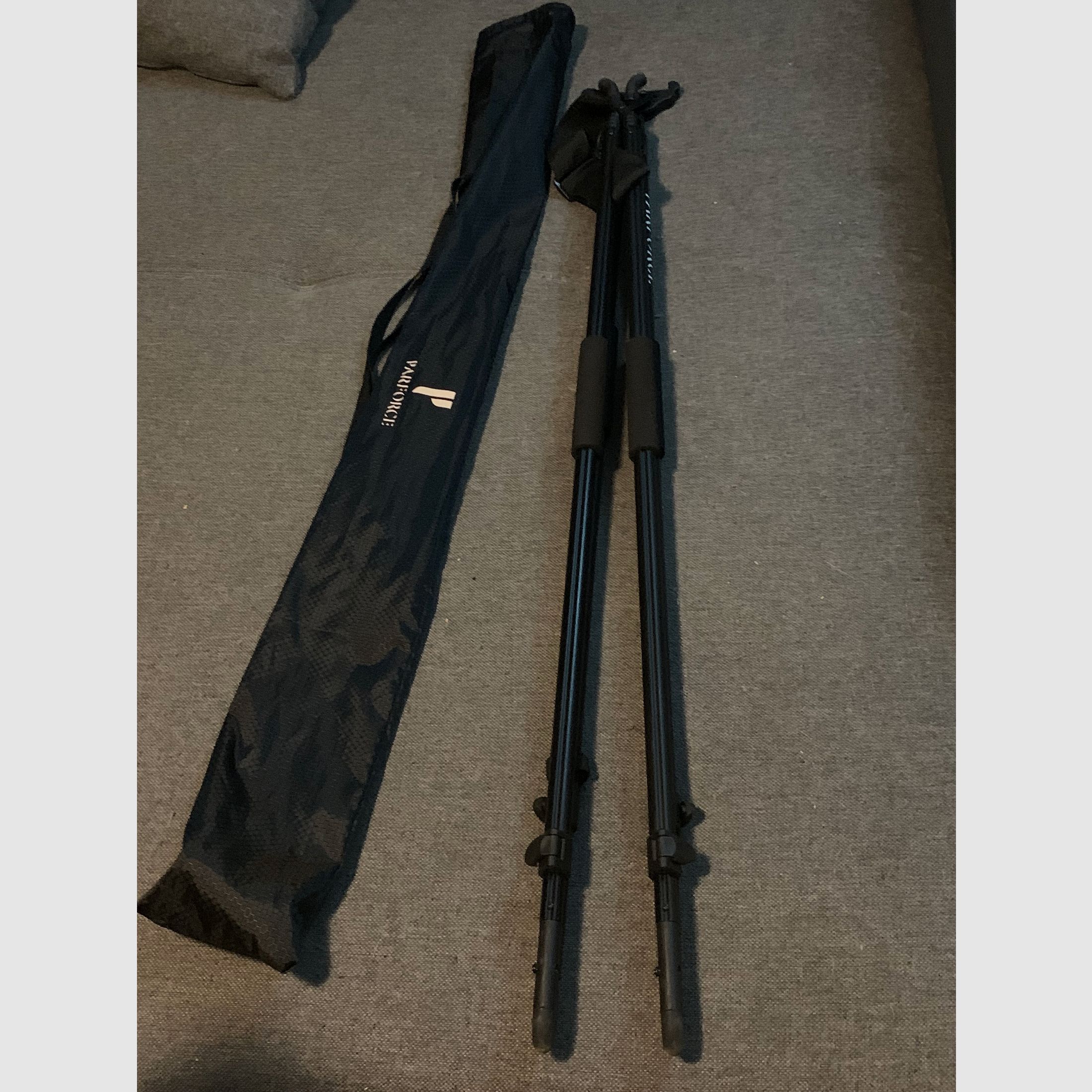 Parforce Zielstock P107 con bolsa Pirschstock Pirsch Stock soporte caza