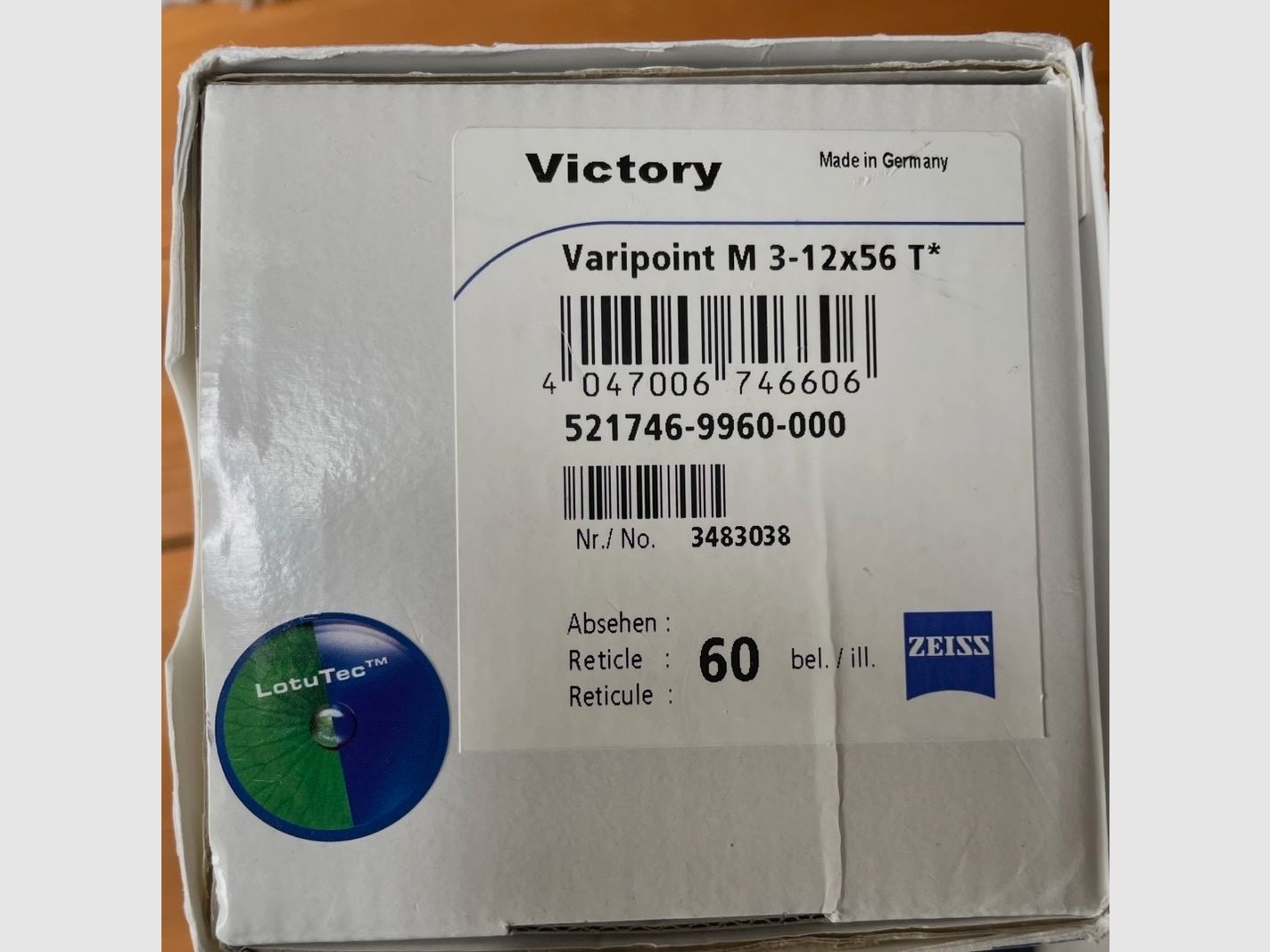 Zeiss Victory  Varipoint M 3-12 x 56 T* LotuTec  kein Zeiss HT