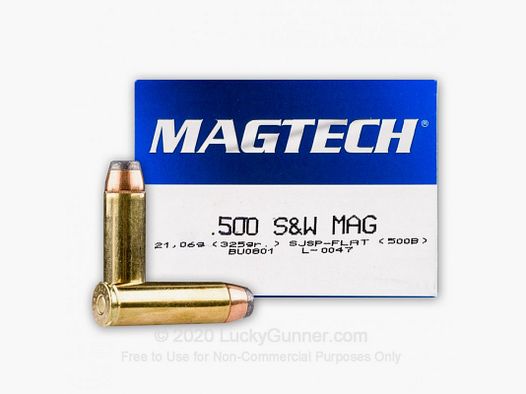 Magtech 500 S/W mag 325 grs SJSP (x20)