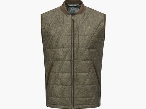 Blaser Herren Vintage Weste Victor Oliv mélange/Schwarz
