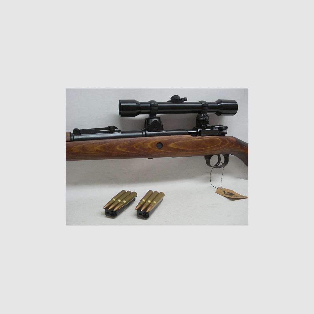 K98 incl. scope + mounting - cal. 6mm BBs, real wood