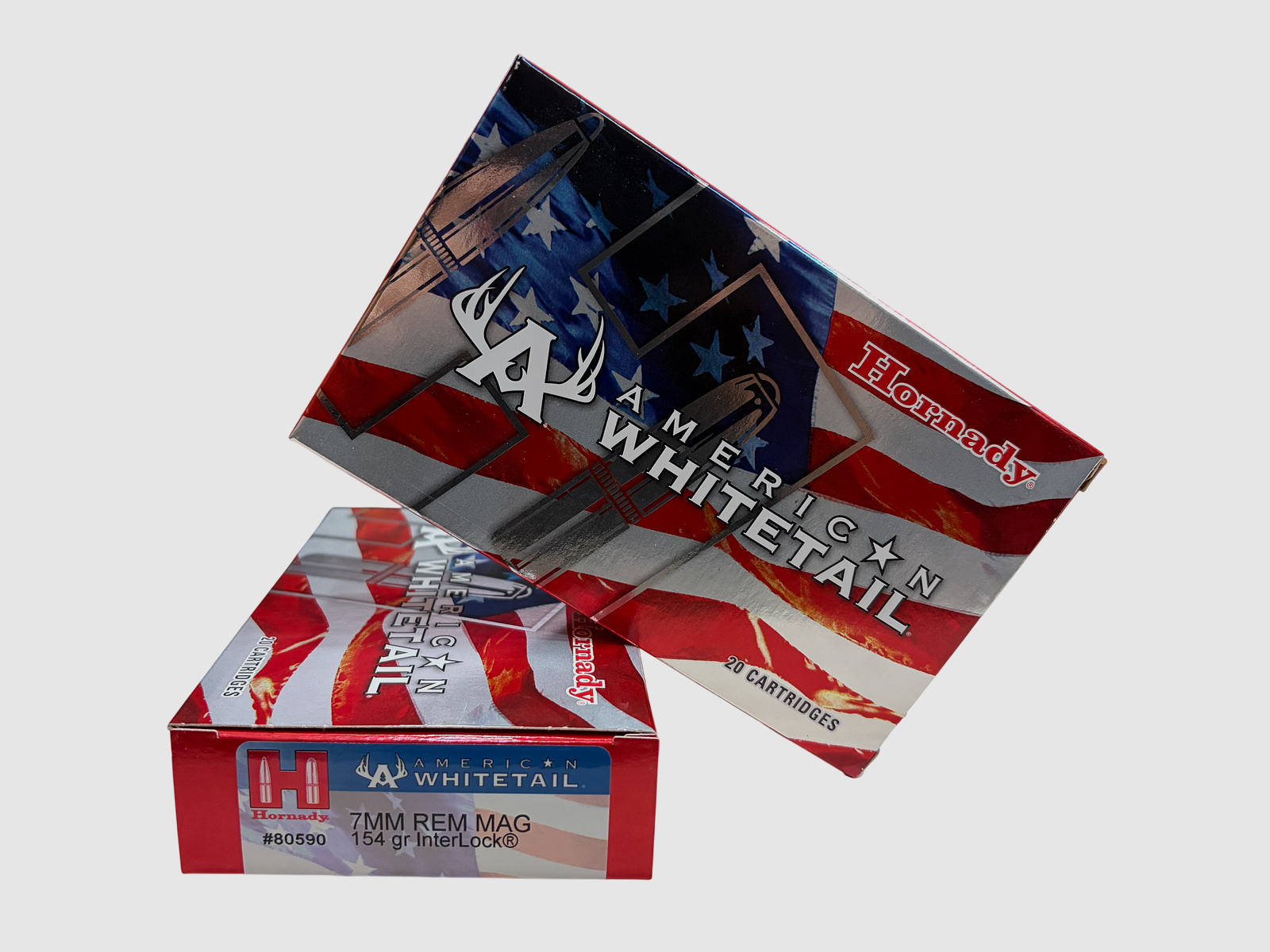 Munition HORNADY 7 mm RM Whitetail Interlock 154 GR
