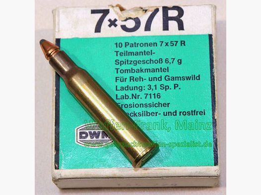 DWM, Karlsruhe Büchsenpatronen 7x57R