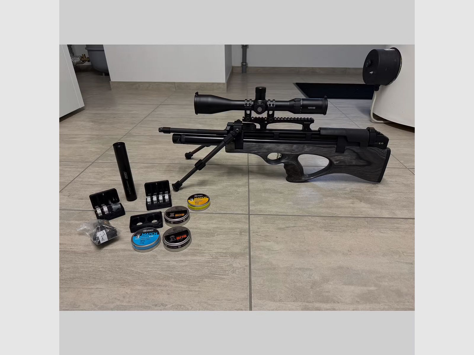 MEGA Christmas gift, the best air rifle in Germany: SEMI-AUTOMATIC!! Steyr Pro X 4.5 mm – complete set in excellent condition