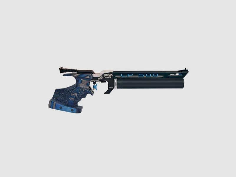 Pistola de aire Walther LP500 Expert Blue Angel gatillo electrónico