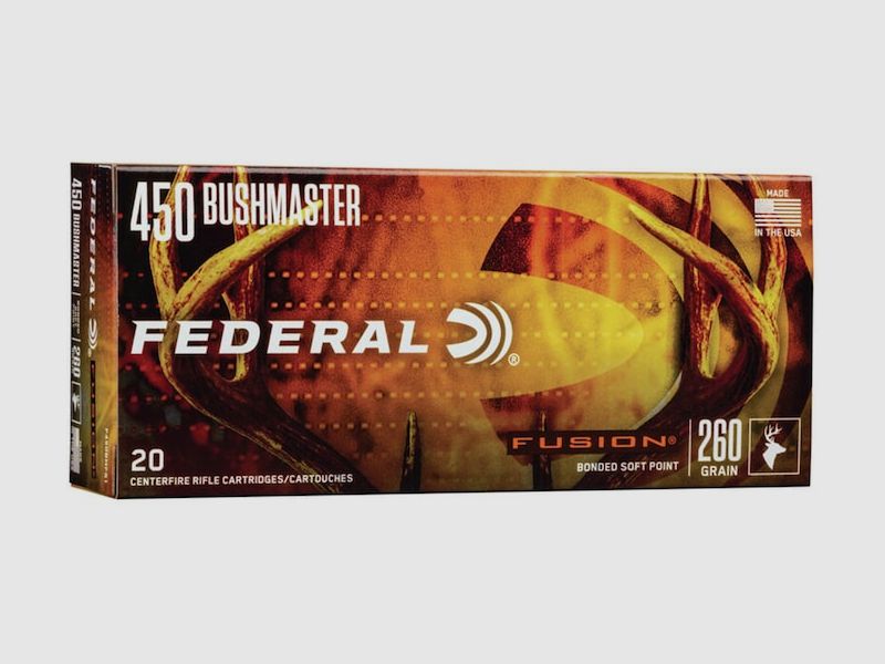 Federal Fusion .450 Bushmaster 300GR SP 20 cartucce