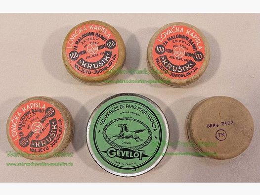 unknown VL primer caps lot Gevelot/Krusik