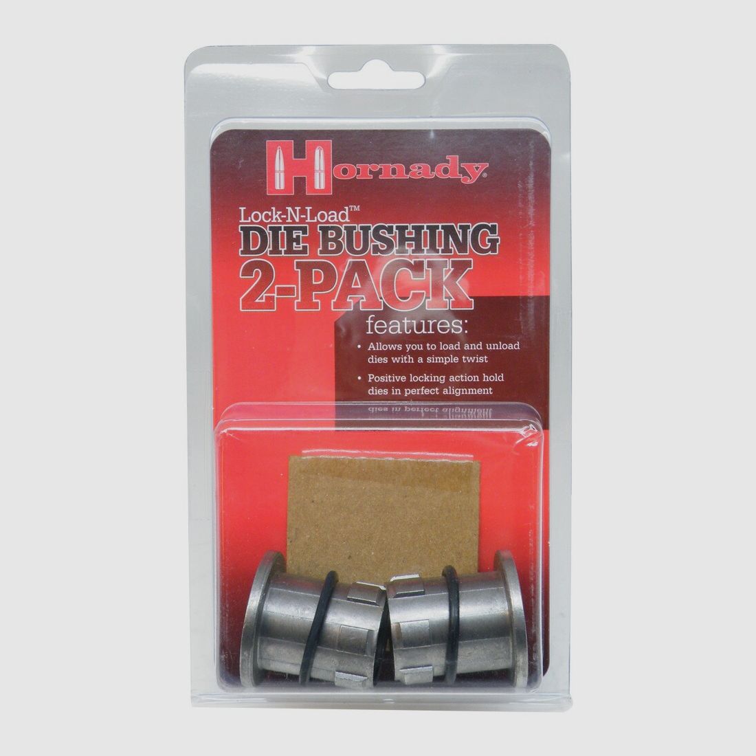 Hornady Inserto filettato Lock-N-Load (adattatore per matrici 7/8-14″, 2 pz.), immagine 1 di 2