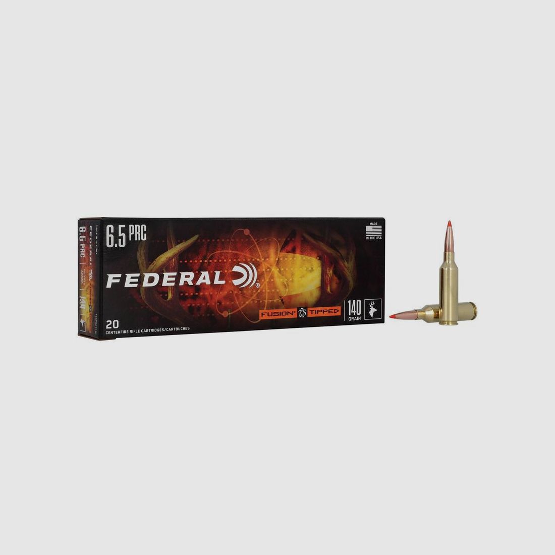 Büchsenmunition FEDERAL Fusion Tipped – 6.5 PRC – 140 grains