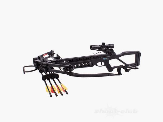 Man Kung Fighter Compound Crossbow SET 185lbs / 370fps / Schwarz