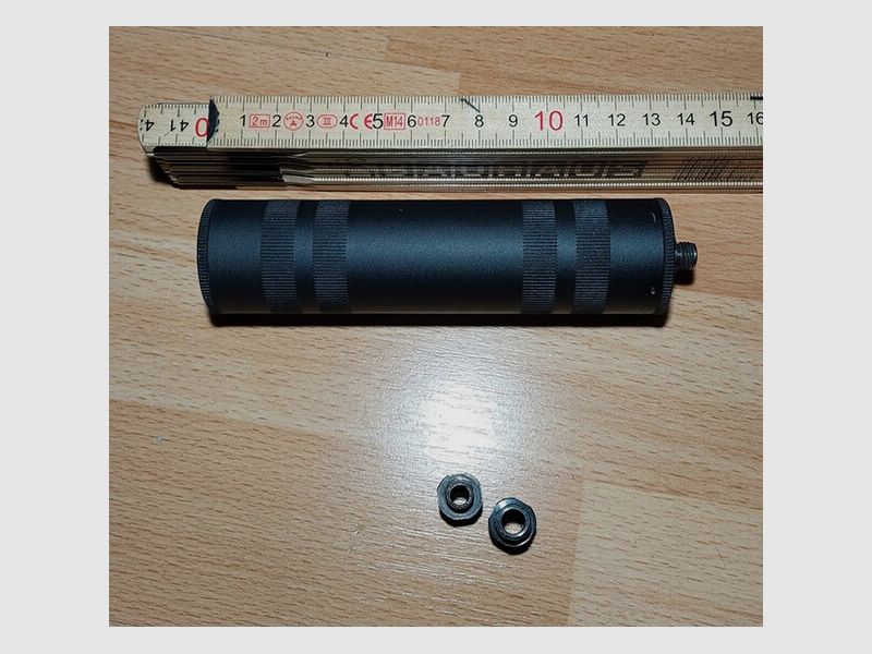 Zoraki Schalldämpfer für SRS Schreckschusspistolen mit 3 Adaptern