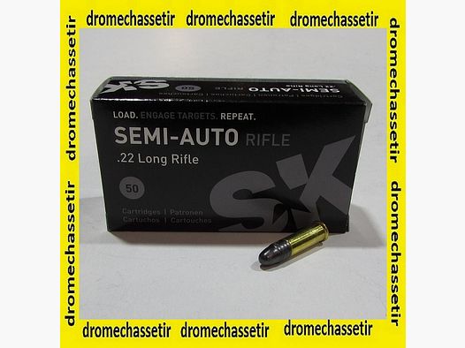 boite 50 cartouches cal 22lr SK semi auto 40 grains
