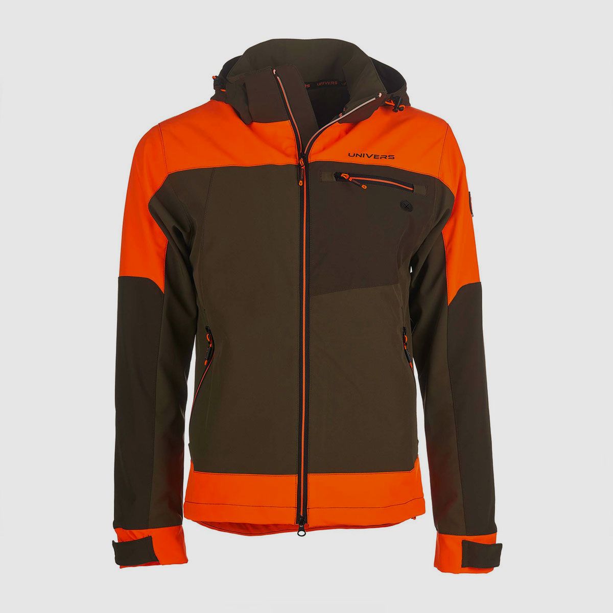 UNIVERS – CHAQUETA DE CAZA SOFTSHELL PREDAZZO U-TEX VERDE/NARANJA, imagen 1 de 5