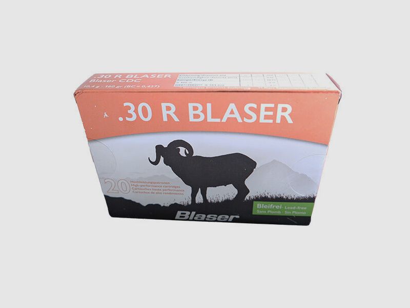 Blaser .30 R Blaser CDC 10,4g/165gr.