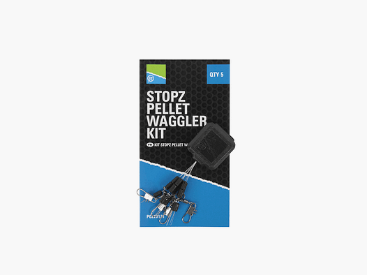 PRESTON – STOPZ PELLET WAGGLER KIT (5PCS)