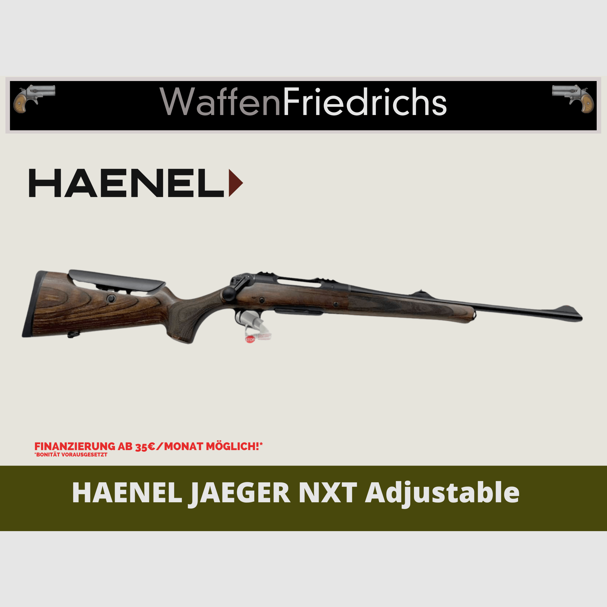 HAENEL Jaeger NXT Adjustable - WaffenFriedrichs