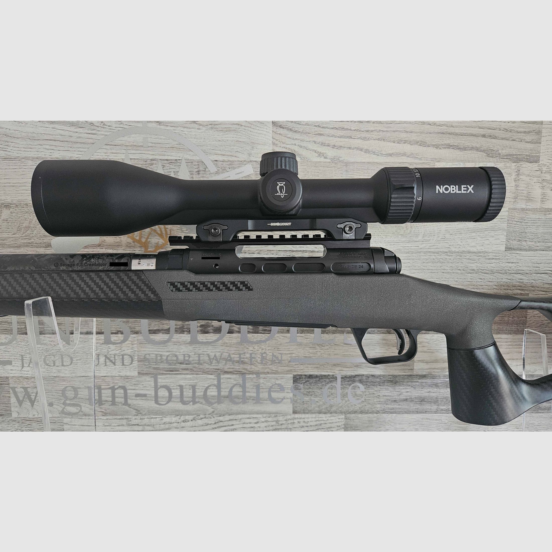 Neuware vom Fachhandel - Savage 110 KLYM 6,5Creedmoor - FBT Carbonschaft - Carbonlauf - Komplettset