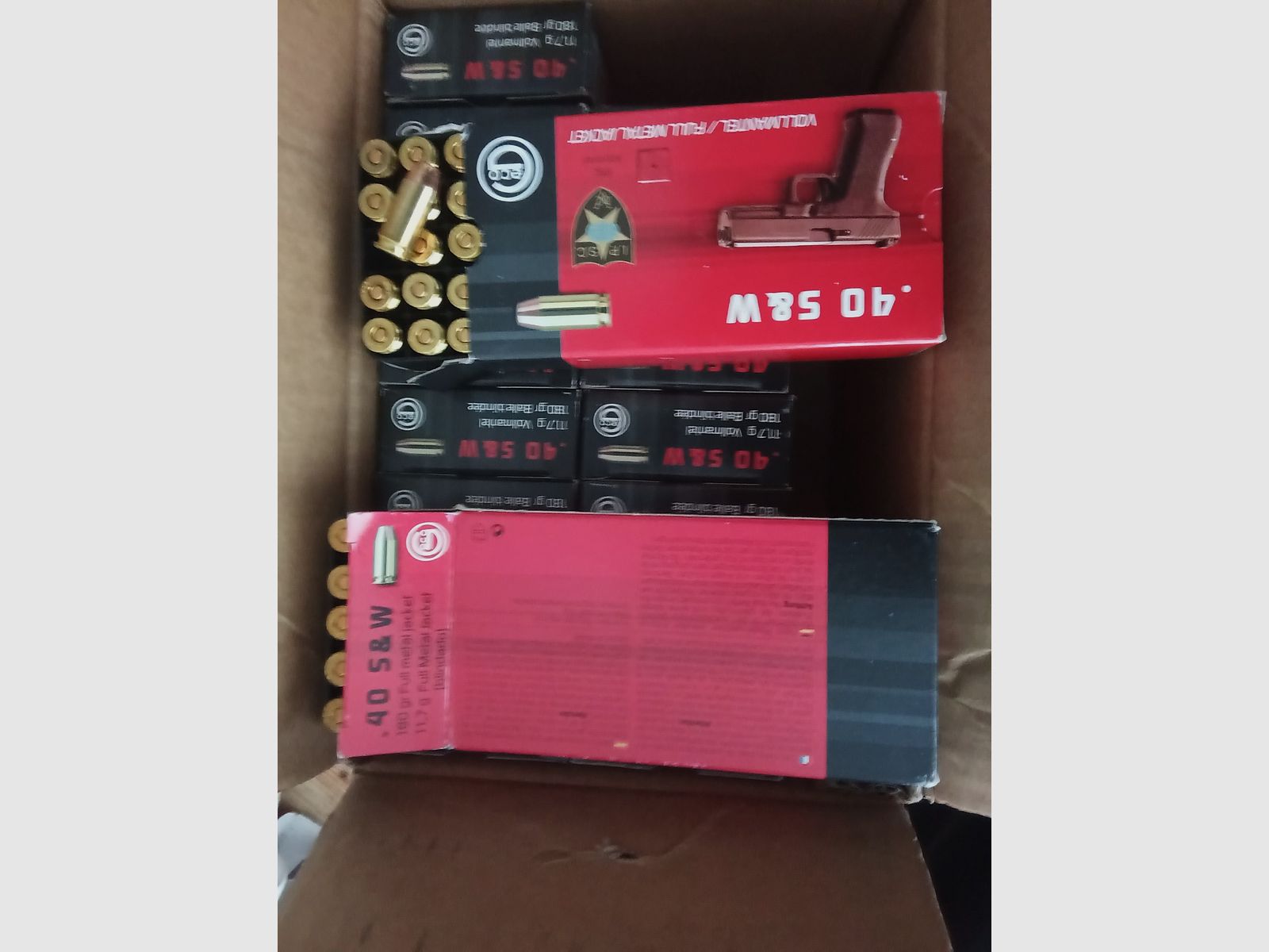 40 S&w Vollmantel 180gr Geco