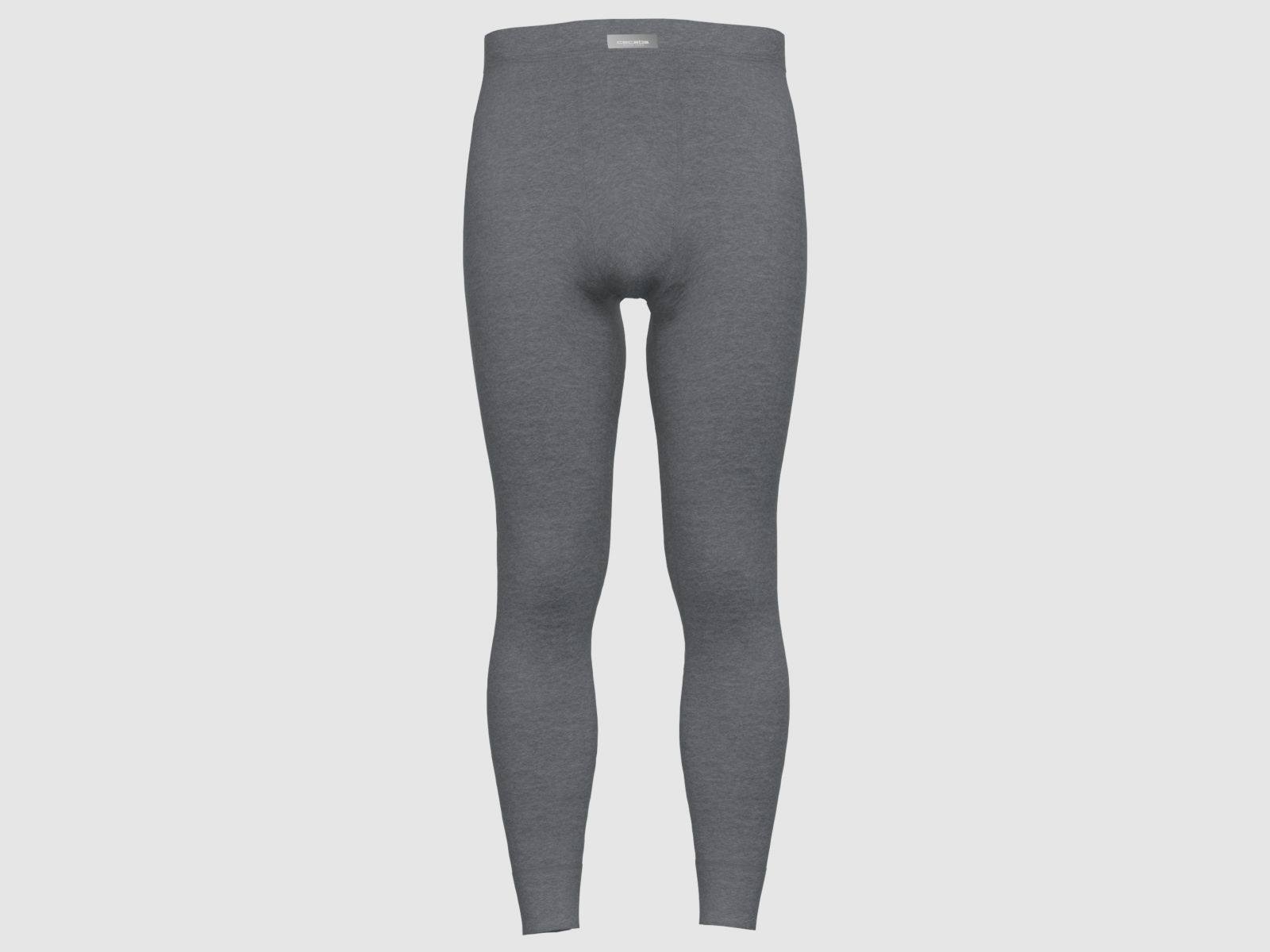 CECEBA Thermo Sport Unterhose Long Grau Dunkel Melange