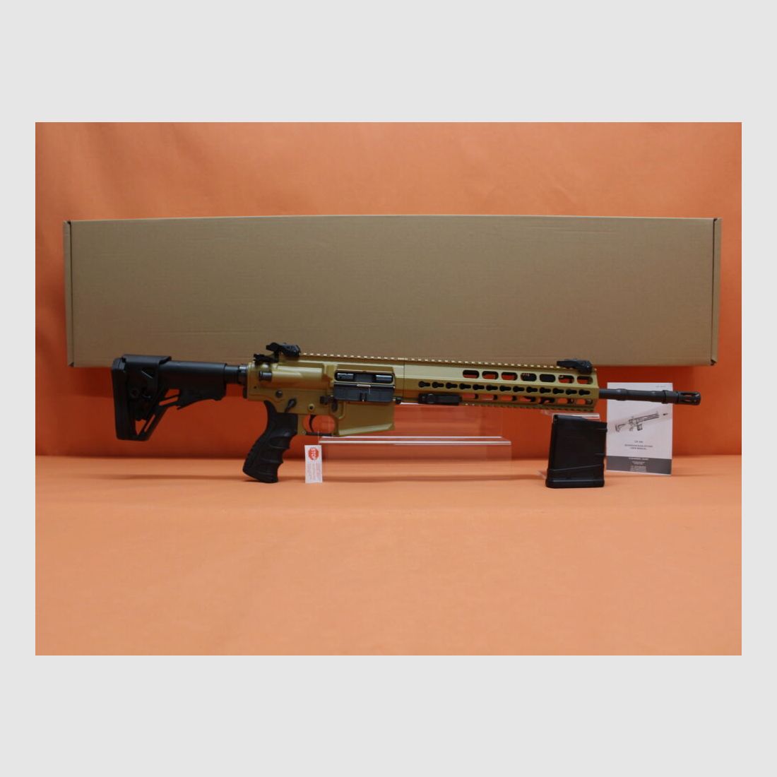 HAENEL Ha.Büchse .308Win HAENEL CR308 16,65" Lauf 2-Positionen Gas-Piston-System SR-25 KeyMod/ Sandfarben