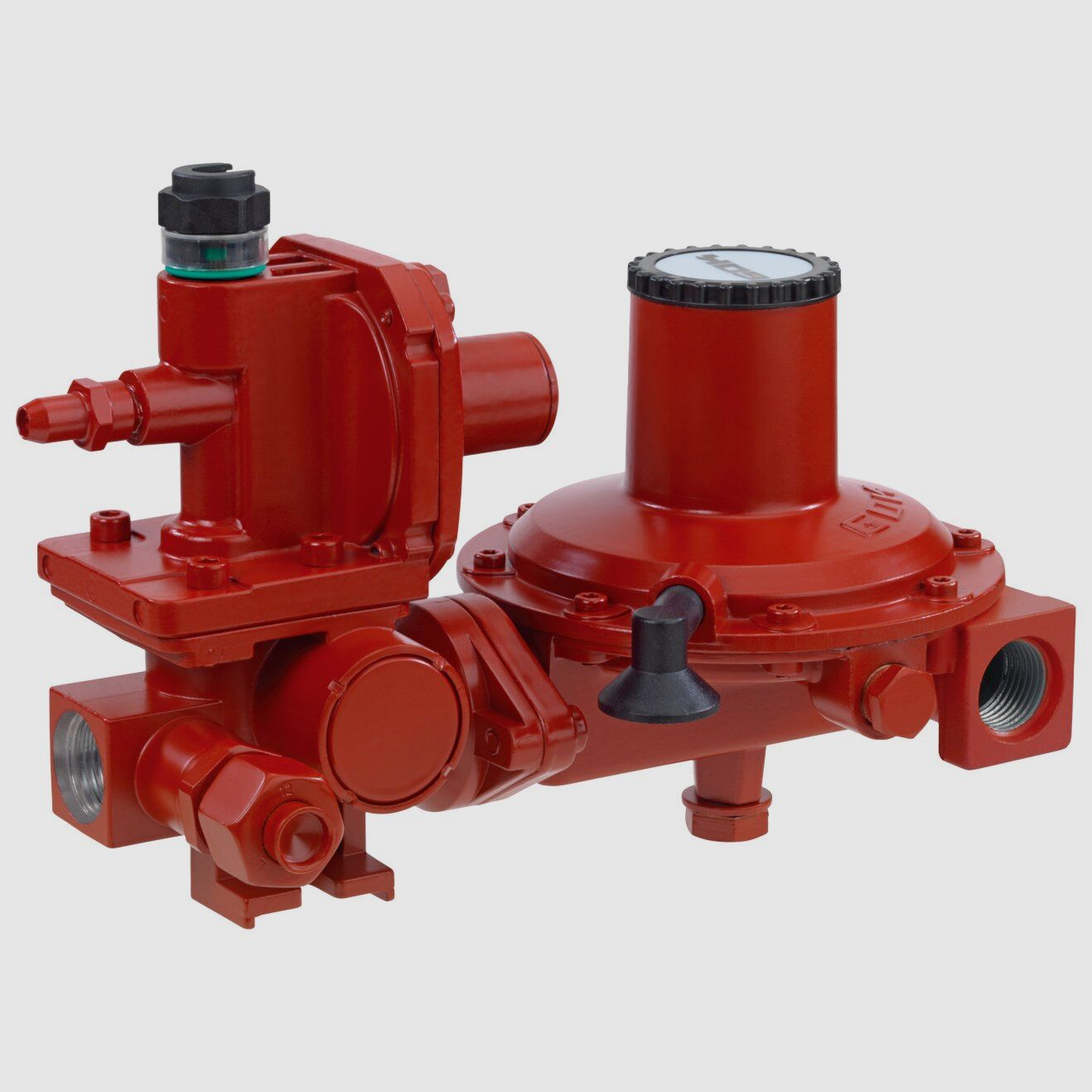 Gasregler NDR0516, 6 – 12 kg/h IG G1/2 x IG G1/2-90G OPSO PRV