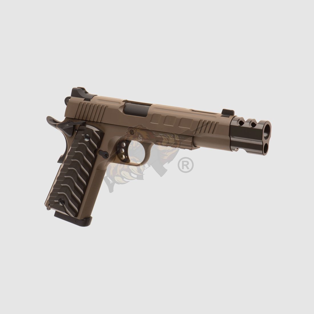 KP-16 Vollmetall Pistole Co2 mit Blowback in Tan