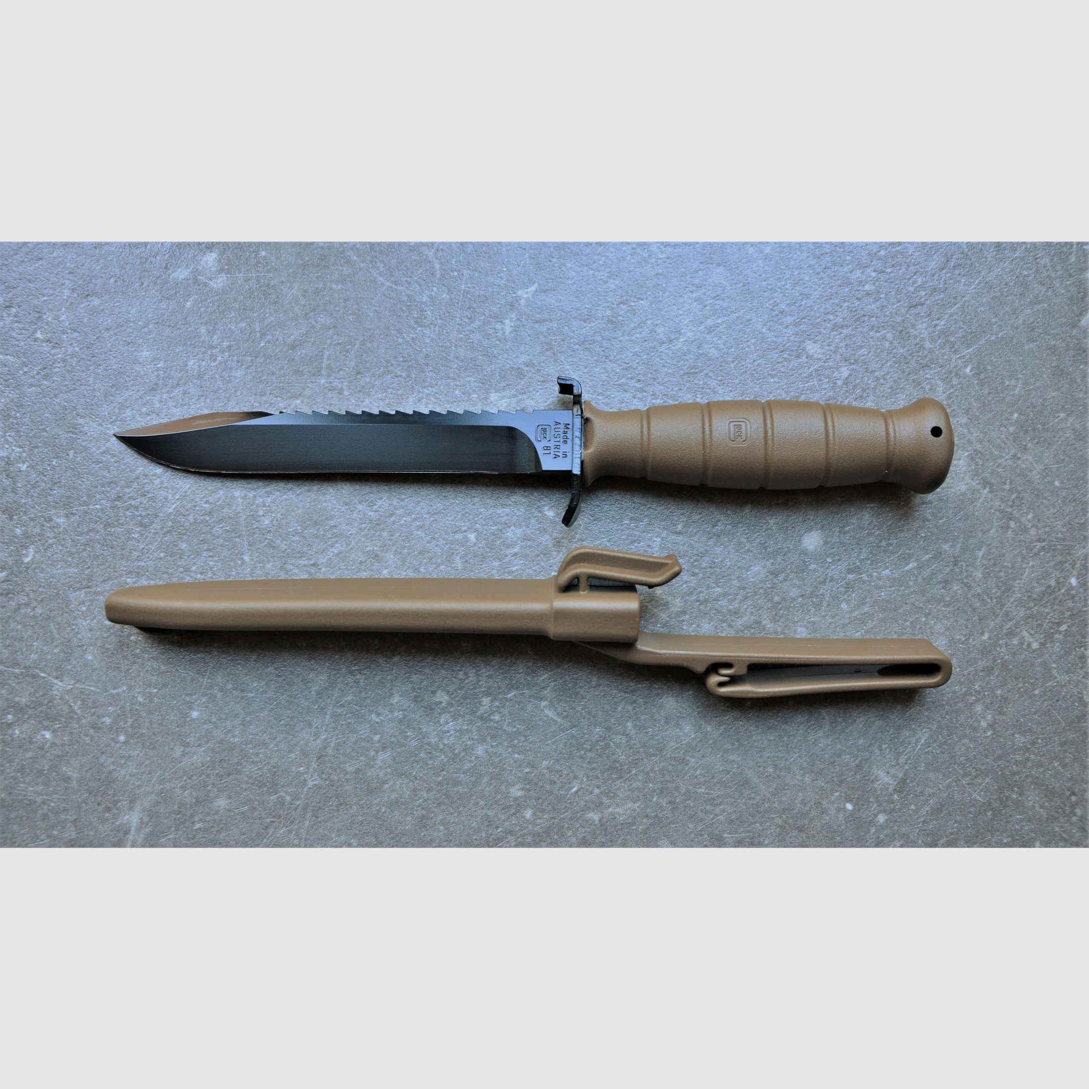 Glock Feldmesser FM 81 braun – Militärisches Mehrzweckmesser