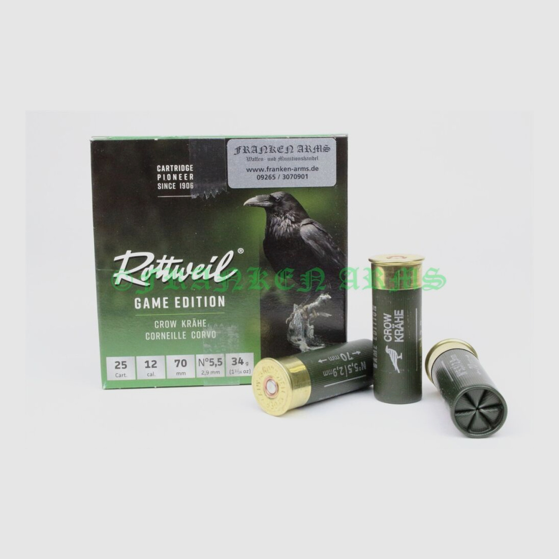 Rottweil Game Edition KRÄHE 12/70 2,9mm 25Stück Staffelpreise