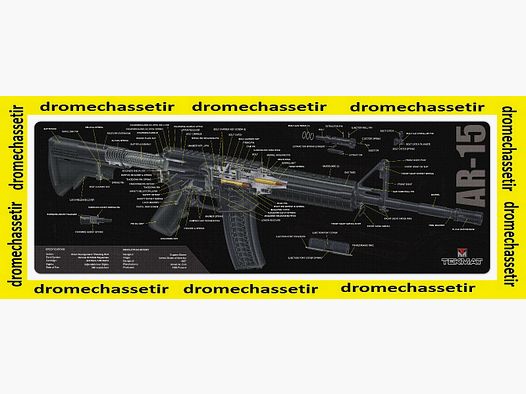 Reinigungstuch Neopren Dekor AR 15 didaktischer Schnitt