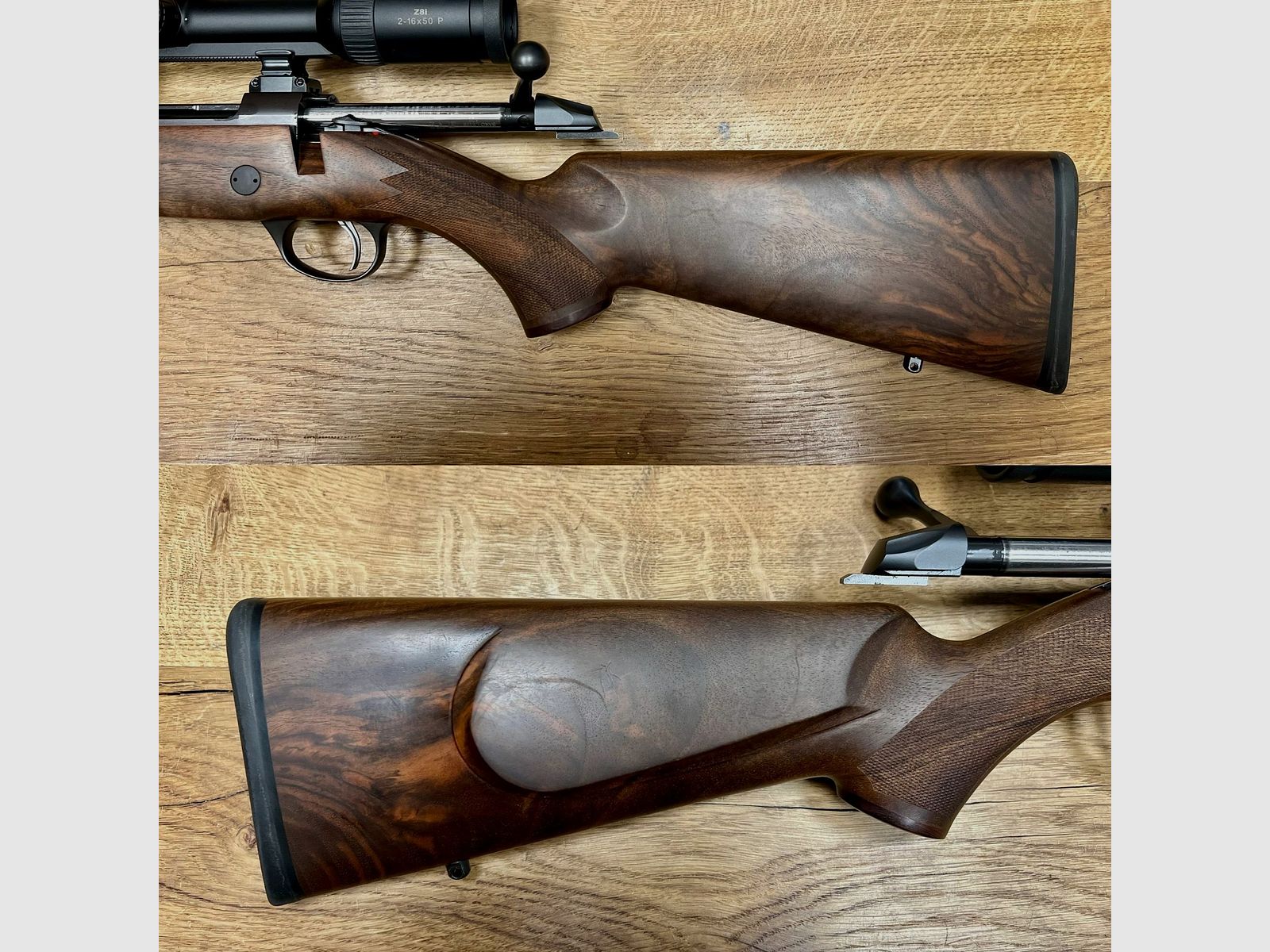 Sako mit Swarovski Z8i und Svemko 85 Grizzly Links