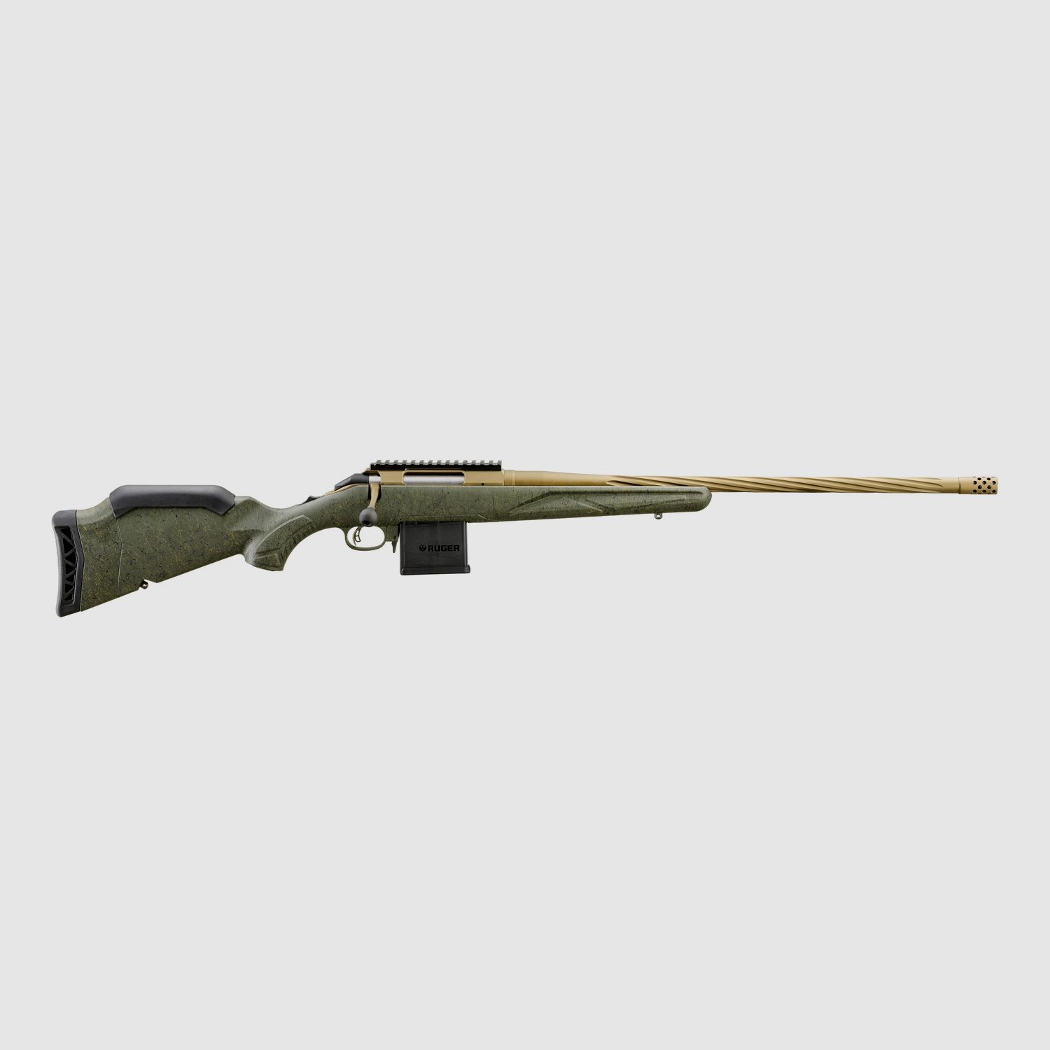 RUGER AMERICAN RIFLE GENERATION II PREDATOR .204 RUGER 22"/56CM GROEN 1/2"-28