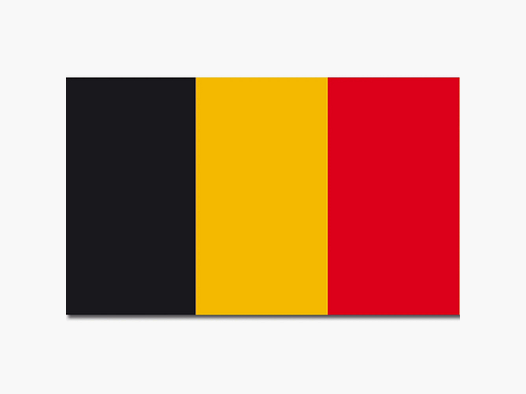 Diverse Flagge Belgien