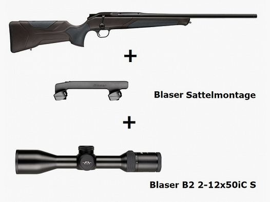 Blaser R8 Professional 2.0 (negro-marrón) + ... / Paquete completo