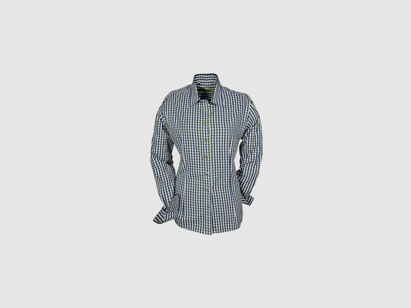 Damen Bluse 1/1-Arm - karriert