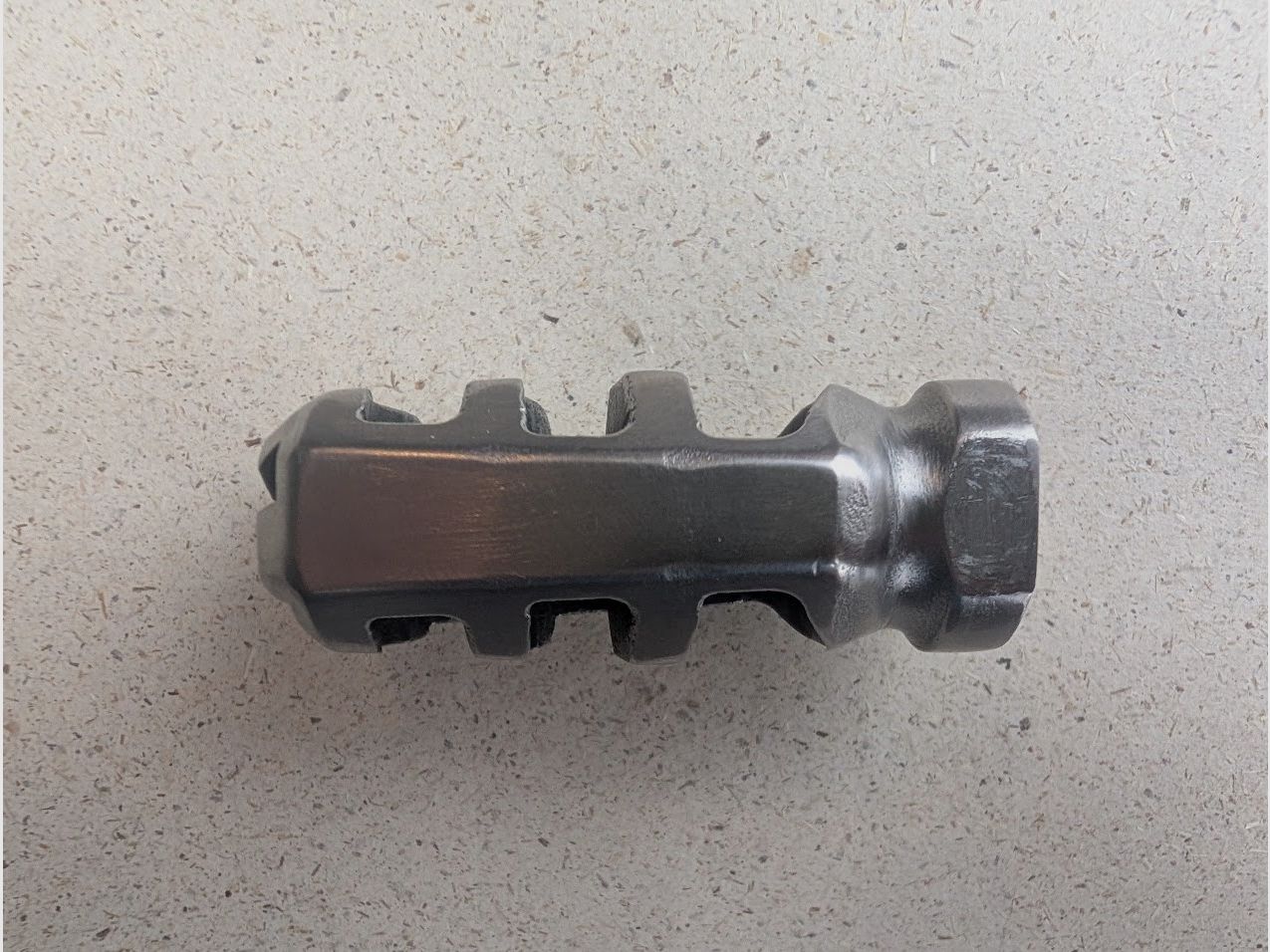 .223 muzzle flash suppressor / muzzle brake made of titanium ultra-light