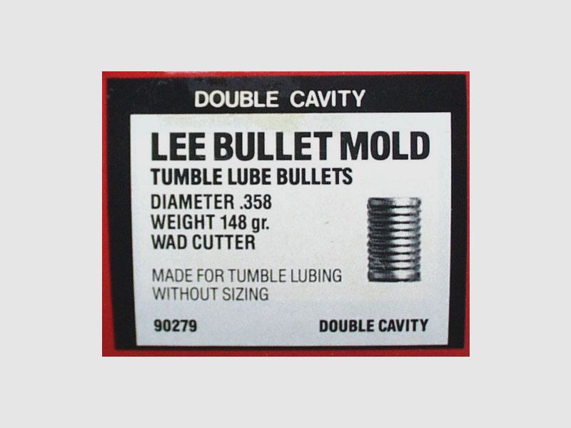 LEE stampo cal.358 148grs Wadcutter, doppio