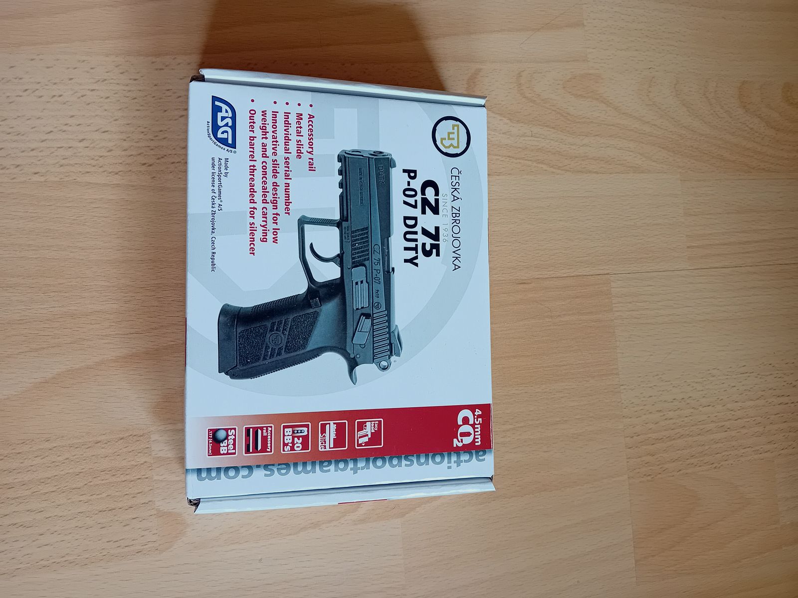  ASG CZ 75 P-07 Duty CO2 Luftpistole,Nonblowback